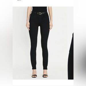 Frame Denim Le High Skinny Jeans in Black